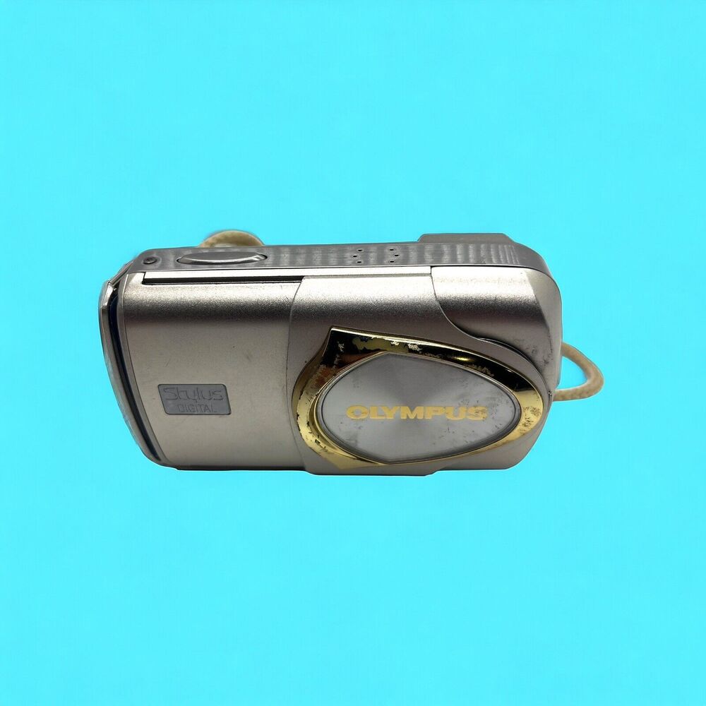 Olympus Silver Gold Stylus 410 4 MP LCD Digital Camera - PARTS ONLY